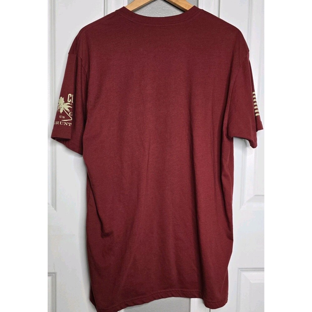 Club Grunt Style Shirt Men's XL Red Short Sleeve Defend The Second Amendment - Picture 3 of 4